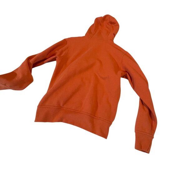 The North Face Mens Hoodie Small Orange Cotton Blend Pullover - Picture 2 of 9